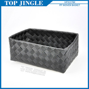 Panier d'épicerie en plastique noir attrayant - Product Image 1