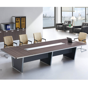 DF9216 Bureau de direction moderne en MDF Table de conférence <span class=keywords><strong>Réunion</strong></span> 2,4m - Product Image 2