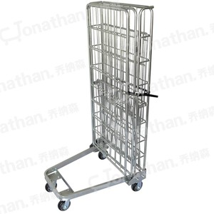 Roll ContainerC-3 Opvouwbare Mesh Pack En Rolkooi <span class=keywords><strong>Trolley</strong></span> - Product Image 5