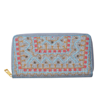 Dompet Kanvas Fashion Terbaru Dompet Mutiara Wanita Dompet Resleting Sekeliling