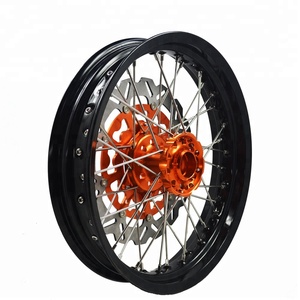 Exc sxf xcw 250 300 450 supermoto <span class=keywords><strong>17</strong></span> polegadas rodas da motocicleta
