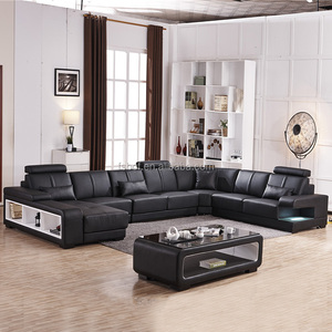 Giá Rẻ I Shape Led Ánh Sáng Da Sofa Với Hộp Lưu Trữ Trung Quốc Trực Tuyến 908 - Product Image 3