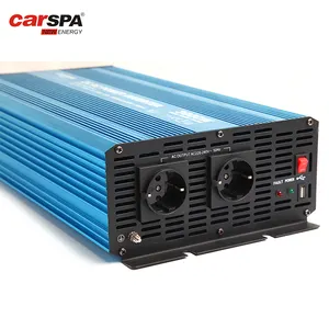 3000w 12v 220v pure sine wave power generator inverter for europe 3000W pure sine wave power inverter with 5V 2.1A USB dual sock