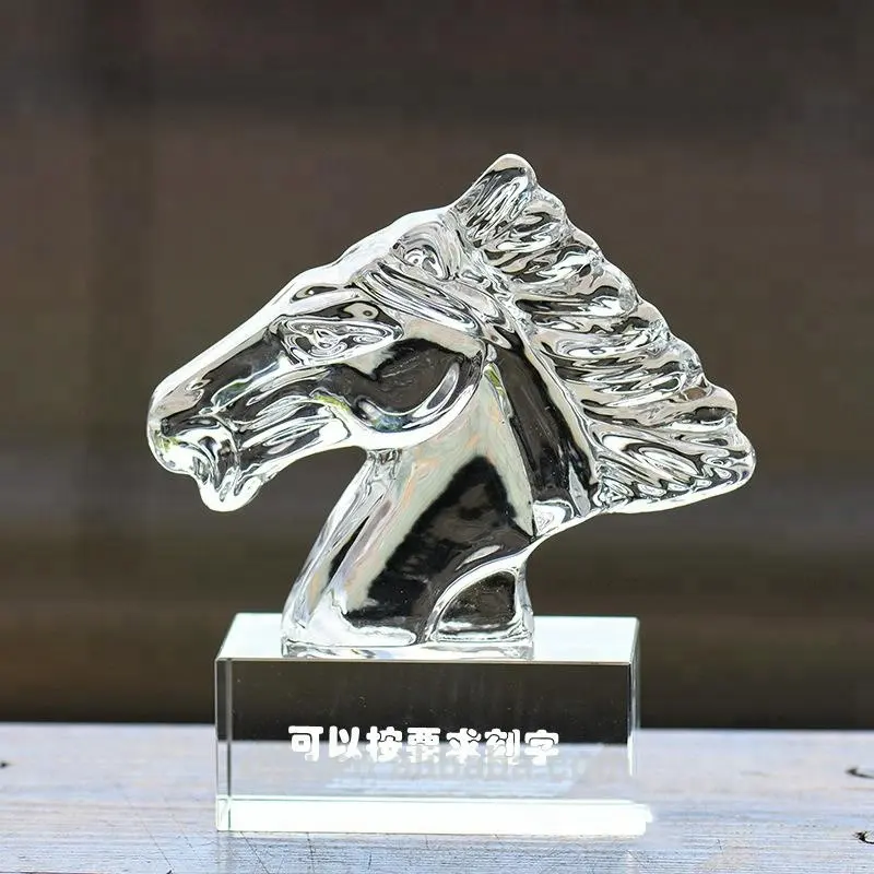 Großhandel made in china glas medaillen awards trophäen blank acryl pferd trophäe und award