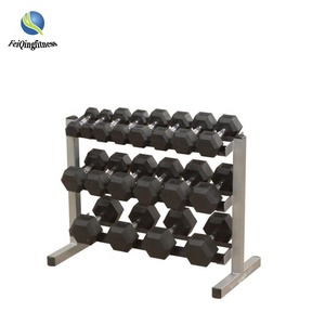 Custom <strong>40kg</strong> Hex Rubber <strong>Dumbell</strong> From China - Product Image 4