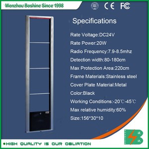 Boshine eas siêu thị chống trộm cổng quần áo báo động <span class=keywords><strong>jammer</strong></span> hệ thống an ninh RF cảm biến - Product Image 5