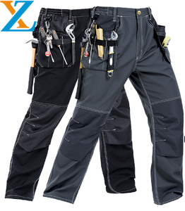 Utility Multi Pockets Contrast Stitch Reinforced Cargo Pants Carpenter <strong>Work</strong> Machinery Maintenance Construction Pants <strong>Knee</strong> <strong>Pad</strong> - Product Image 6