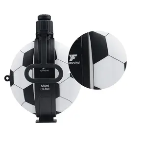 Botella de agua plegable de silicona con forma de balón de fútbol, regalos promocionales para la <span class=keywords><strong>Copa</strong></span> Mundial, personalizada. - Product Image 1