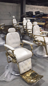 Vieux style chaises de coiffeur pour hommes coupe de cheveux inclinable chaises de coiffeur QZ-M200T - Product Image 5