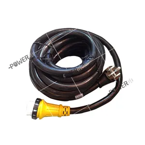 6/3 + 8/1 STW 25 FT 50 amp RV kabel ekstensi dengan memutar kunci mengunci konektor pria NEMA 14-50p Female NEMA SS2-50R