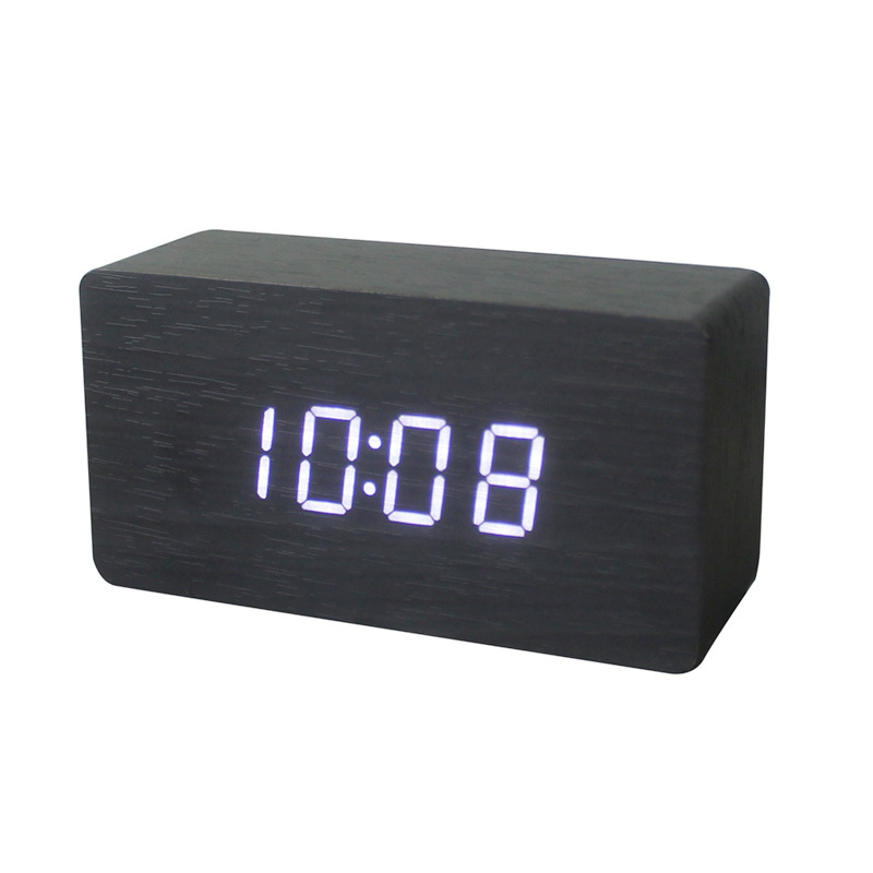 Zogift nuevos productos 2018 producto innovador LED de alarma de madera <span class=keywords><strong>reloj</strong></span> digital con temperatura y fecha - Product Image 6