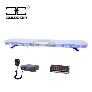 Süper ince 47 inç 80W araba çatı ambulans lightbar led acil ışık çubukları hoparlör ile