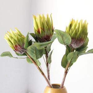 การจำลองระดับไฮเอนด์65ซม. ดอก <span class=keywords><strong>Protea</strong></span> ขนาดยักษ์ดอกไม้ก้านยาวทำจากผ้าไหมยาว - Product Image 4