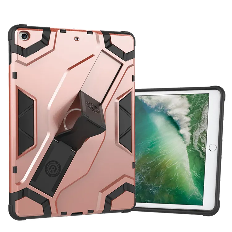 High Quality Heavy Duty Rugged Hybrid Protective Case Tablet Portable Cover For Ipad Air/5 With Stand