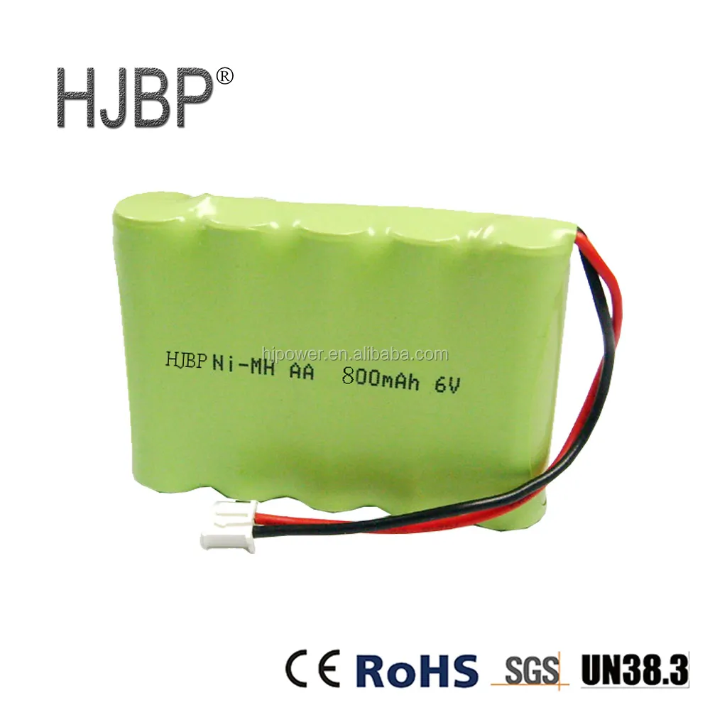 Nimh Rechargeable Battery AA 6v 600mah Ni mh Battery Pack