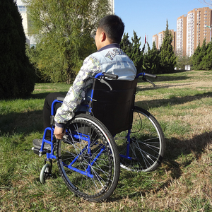 Paralysie cérébrale réglable jambe garde en aluminium léger fauteuil roulant - Product Image 4