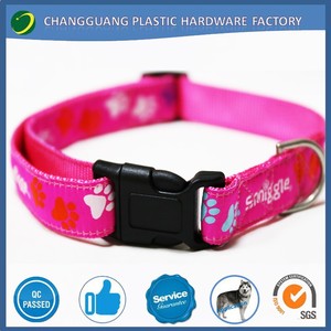 10mm Personnalisé Logo Imprimé Sangle En Nylon Rougeoyant Animaux Chien/<span class=keywords><strong>Chat</strong></span> Colliers - Product Image 2