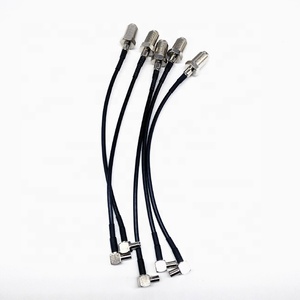 Câble d'antenne TS9 mâle à angle droit vers F femelle RG174 <span class=keywords><strong>3G</strong></span> - Product Image 1
