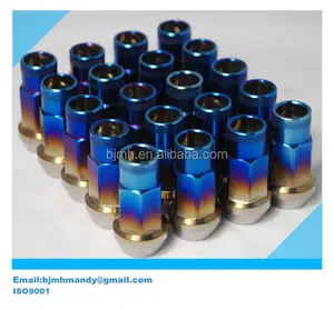 Titan Tự Động Bánh Xe Lug Nuts Bánh Xe Bolt & Nut Cầu Vồng Burnt 21 Hex Titanium Bánh Xe Bolt Lug Nuts - Product Image 2