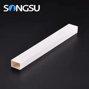 Cable trunking system low price building material pvc gutter for electrical wire