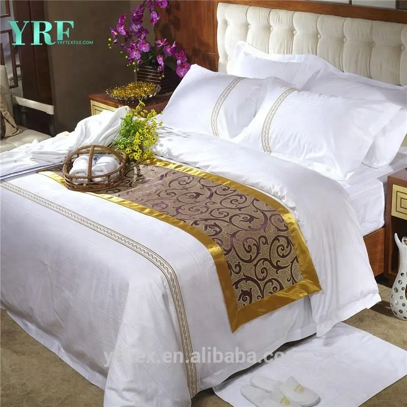 33Ljy Luxury Comforter Bedding Sets Hotel Bedding Collection 400Tc Bed Linen Embroidery White Satin Duvet Set