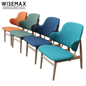 Wisemax furniturescandinavian giải trí hiện đại ăn uống ghế IB kofod larsen ghế bằng gỗ phòng chờ ghế da ghế rắn gỗ chân - Product Image 6