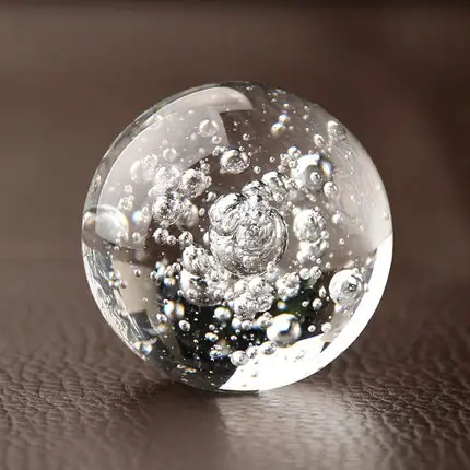 Хрустальный шар, стеклянный пузырьковый шар разных размеров для украшения дома, оптом