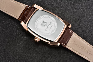 BENYAR 5114M 5114 da <span class=keywords><strong>uomo</strong></span> <span class=keywords><strong>orologio</strong></span> da polso al quarzo <span class=keywords><strong>nero</strong></span> marrone in pelle cronografo <span class=keywords><strong>orologio</strong></span> da polso data rettangolo orologi da <span class=keywords><strong>uomo</strong></span> - Product Image 4