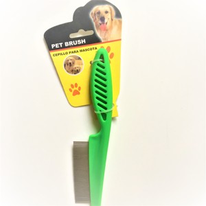 Vente en gros d'épingles en acier inoxydable avec manche en plastique Peigne à poux et poux pour chien et animaux - Product Image 1