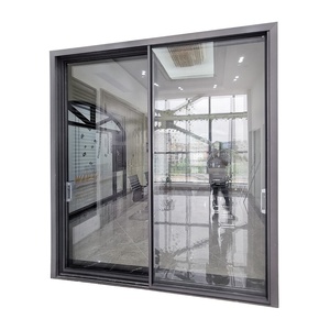 Portes coulissantes à rupture de pont thermique pour patio, portes coulissantes extérieures en aluminium, portes coulissantes en verre pour extérieur - Product Image 1