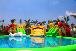 Sell well Earth slideshow <span class=keywords><strong>Chateau</strong></span> order child yellow with swimming pool water park in selling - Product Image 2