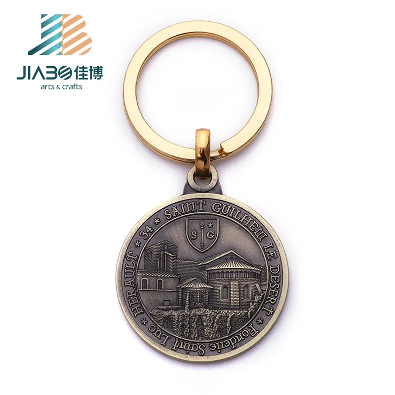 bronze Instinct Key Rings Holder Gift house keychain Tourist attractions souvenirs key holders