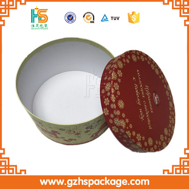 Alibaba Китай популярные овальный картон принт шоколад коробка с ясно лидер