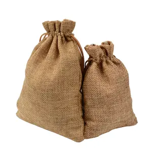 Jute Bag Drawstring Cheap Promotional Jute Drawstring Bag