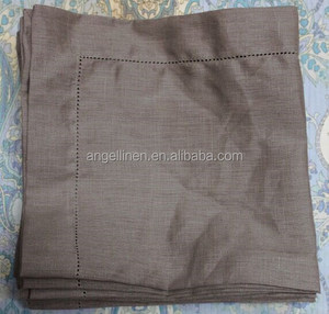 Serviettes <span class=keywords><strong>de</strong></span> <span class=keywords><strong>table</strong></span> en lin blanc uni <span class=keywords><strong>de</strong></span> haute qualité en gros pour mariage avec monogramme - Product Image 5