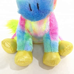<span class=keywords><strong>Peluche</strong></span> Unicorno con <span class=keywords><strong>Occhi</strong></span> <span class=keywords><strong>Grandi</strong></span> Glitterati, Giocattolo Morbido Colorato Arcobaleno - Product Image 4