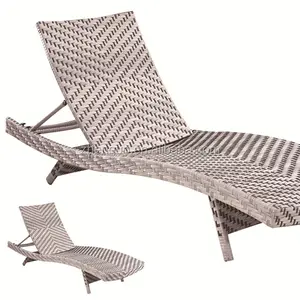 새로운 디자인 호화스러운 등나무 옥외 일요일 수영장 lounger 등나무 lounger 바닷가 의자