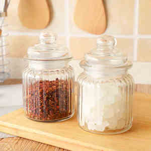 250 ml 650 ml 950 ml 1350 ml Décor À La Maison De Style <span class=keywords><strong>Campagnard</strong></span> Clair Pot De Stockage, bocal En Verre de bonbon Pour La - Product Image 3