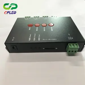 工厂价格 sd卡 T-4000 LED 照明控制 LED 编辑软件 DMX 矩阵 sd卡控制器