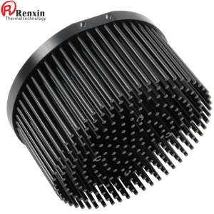 120Mm Zwarte Led Lampen Ip65 Kweeklampen Aluminium Vinnen Ontwerp Koeler Ronde Koellichaam Pin Fin Heatsink Koud Gesmeed Aluminium 10Mm - Product Image 3