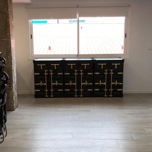 Tavolo Console in Stile Container con Cassetti, Dimensioni e Colore Personalizzabili, Mobile da Ufficio - Product Image 3