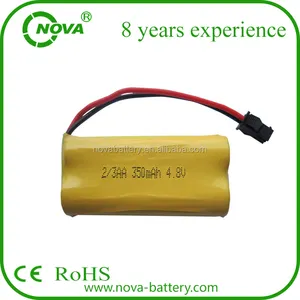 नी-cd 2/3 ए. ए. रिचार्जेबल बैटरी 2/3aa 4.8v 350mah