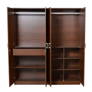 <strong>UK</strong> Melamine Board <strong>Cheap</strong> Discount Wooden Built in <strong>Wardrobe</strong> with 4 Doors - Product Image 3