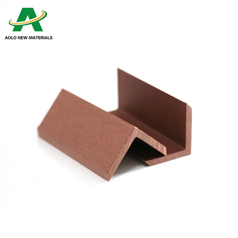 UV resistant eco-friendly wood composite decking end capping skirting wpc floor angle egde cover accessory construction material