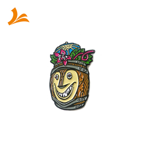 Die <span class=keywords><strong>Struck</strong></span> Goldtone Màu Xanh Lá Cây Xương Rồng Tùy Chỉnh Sáng Tạo Huy Hiệu Ve Áo Cứng Men Pin - Product Image 5