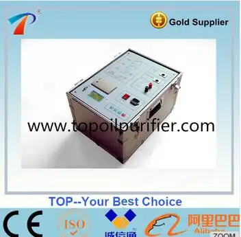 Transformator Tan Delta Capaciteit en Dissipatie Factor Testapparatuur, Delectric Verlies en Condensator Waarde Analyzer