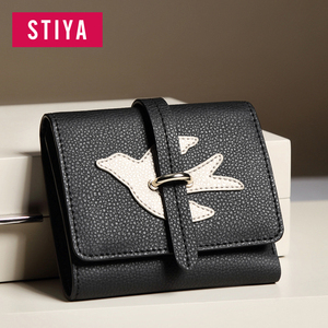 Personnalisé sac à main minimaliste biplier Slim Lady <span class=keywords><strong>bourse</strong></span> d'<span class=keywords><strong>argent</strong></span> véritable portefeuille <span class=keywords><strong>en</strong></span> cuir - Product Image 2