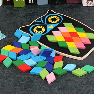 3D DIY educational wooden fish <span class=keywords><strong>Puzzle</strong></span> assemble game animal blocks <span class=keywords><strong>Puzzle</strong></span> wooden toy - Product Image 4