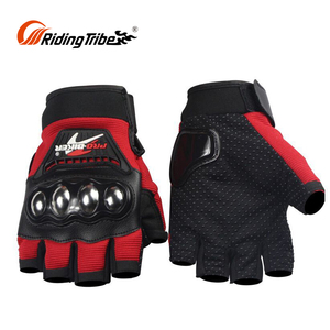 <span class=keywords><strong>Calle</strong></span> corta esqueleto rojo y negro Rosa clima cálido aislados guantes de moto - Product Image 1
