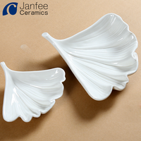 Assiettes de céramique décoratives, plat avec anneau décoratif pour la maison